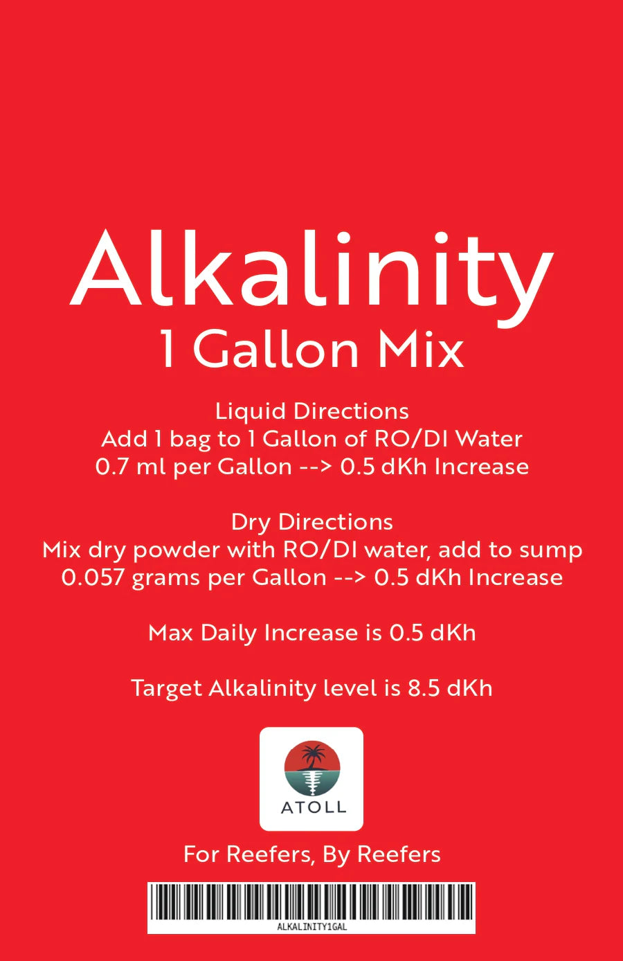 Alkalinity 1 Gal Mix