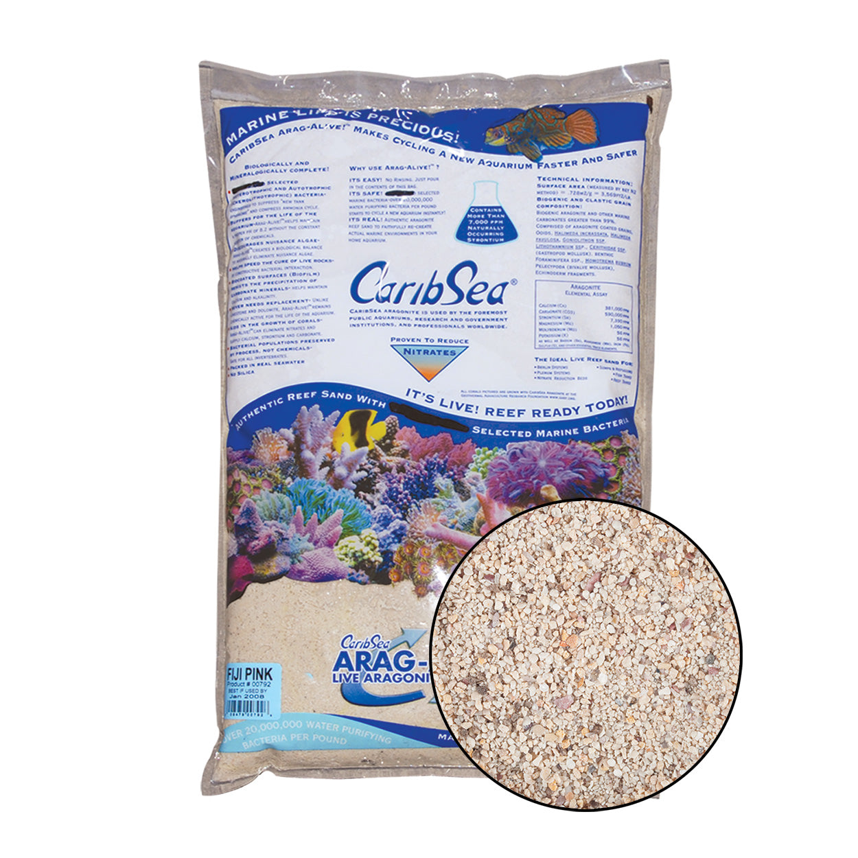 Arag-Alive! Fiji Pink Sand 20LB