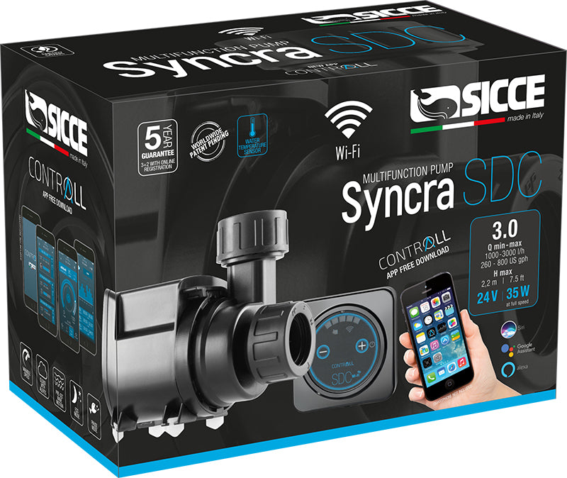 Sicce Syncra SDC 3.0 Controllable Return Pump, 400-800gph